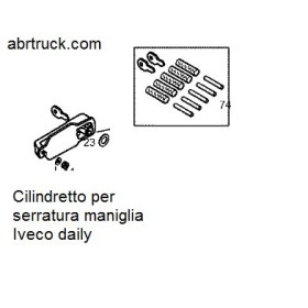 Kit cilindretto chiave serratura per maniglia serratura iveco daily 4x4